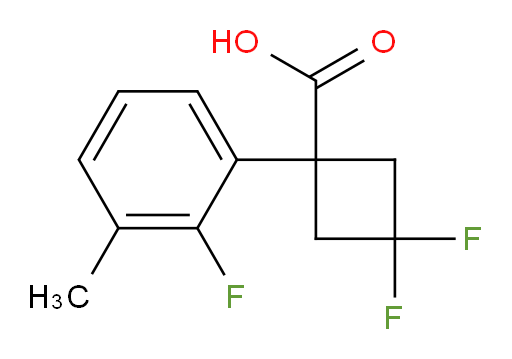 3,3-difluoro-1-(2-fluoro-3-methylphenyl)cyclobutane-1-carboxylic acid