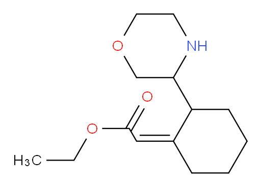 ethyl 2-[(1Z)-2-(morpholin-3-yl)cyclohexylidene]acetate