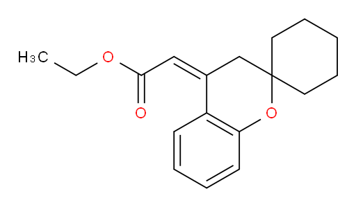 ethyl 2-{3,4-dihydrospiro[1-benzopyran-2,1'-cyclohexan]-4-ylidene}acetate