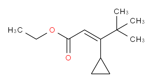 ethyl (2E)-3-cyclopropyl-4,4-dimethylpent-2-enoate