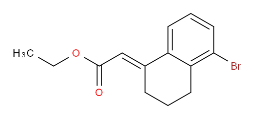 ethyl 2-[(1E)-5-bromo-1,2,3,4-tetrahydronaphthalen-1-ylidene]acetate