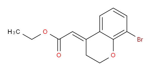 ethyl 2-[(4E)-8-bromo-3,4-dihydro-2H-1-benzopyran-4-ylidene]acetate