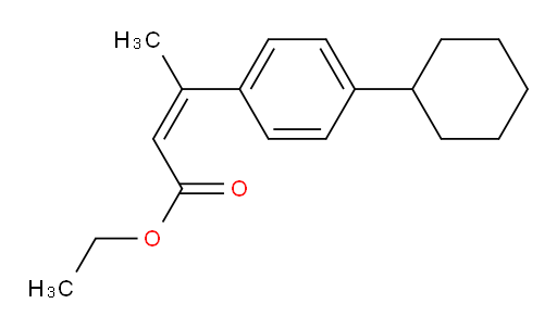 ethyl (2Z)-3-(4-cyclohexylphenyl)but-2-enoate