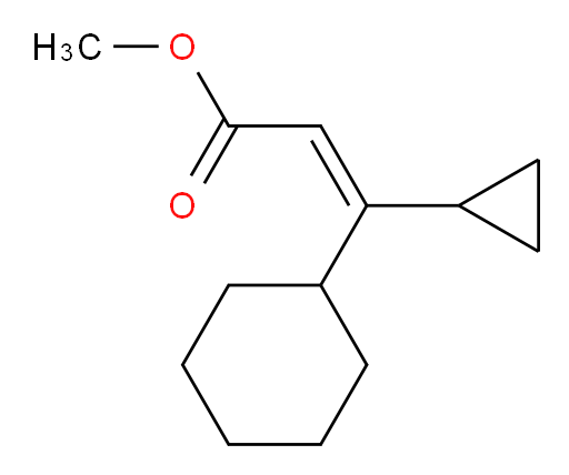 methyl (2Z)-3-cyclohexyl-3-cyclopropylprop-2-enoate