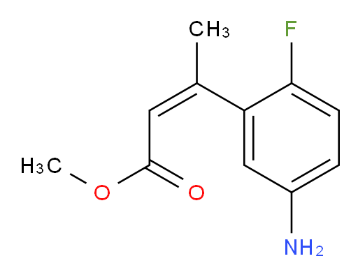 methyl (2Z)-3-(5-amino-2-fluorophenyl)but-2-enoate