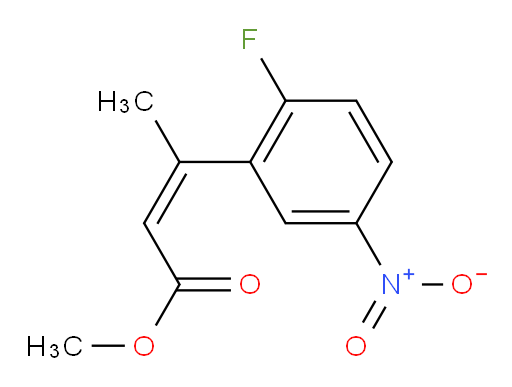 methyl (2Z)-3-(2-fluoro-5-nitrophenyl)but-2-enoate