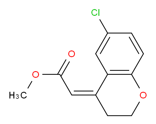 methyl 2-[(4Z)-6-chloro-3,4-dihydro-2H-1-benzopyran-4-ylidene]acetate