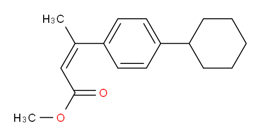 methyl (2Z)-3-(4-cyclohexylphenyl)but-2-enoate