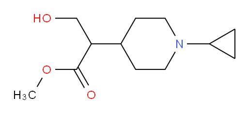 methyl 2-(1-cyclopropylpiperidin-4-yl)-3-hydroxypropanoate