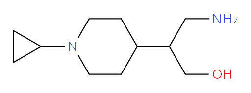 3-amino-2-(1-cyclopropylpiperidin-4-yl)propan-1-ol