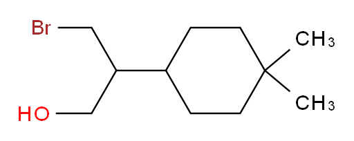 3-bromo-2-(4,4-dimethylcyclohexyl)propan-1-ol