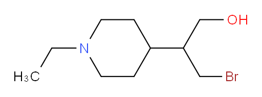 3-bromo-2-(1-ethylpiperidin-4-yl)propan-1-ol