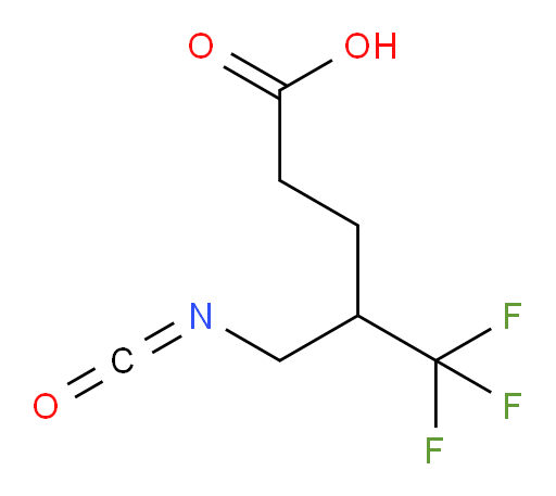 5,5,5-trifluoro-4-(isocyanatomethyl)pentanoic acid
