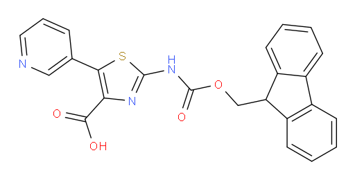 2-({[(9H-fluoren-9-yl)methoxy]carbonyl}amino)-5-(pyridin-3-yl)-1,3-thiazole-4-carboxylic acid
