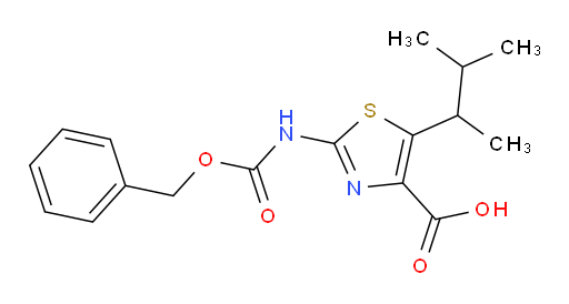 2-{[(benzyloxy)carbonyl]amino}-5-(3-methylbutan-2-yl)-1,3-thiazole-4-carboxylic acid