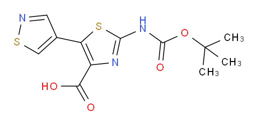 2-{[(tert-butoxy)carbonyl]amino}-5-(1,2-thiazol-4-yl)-1,3-thiazole-4-carboxylic acid