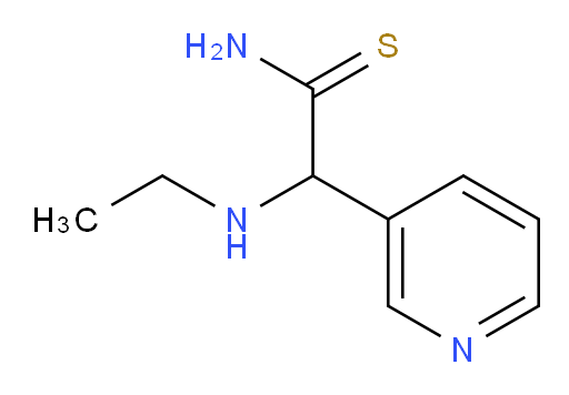 2-(ethylamino)-2-(pyridin-3-yl)ethanethioamide