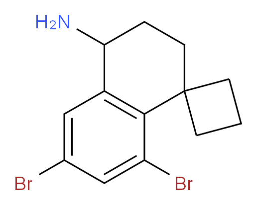 6',8'-dibromo-3',4'-dihydro-2'H-spiro[cyclobutane-1,1'-naphthalene]-4'-amine