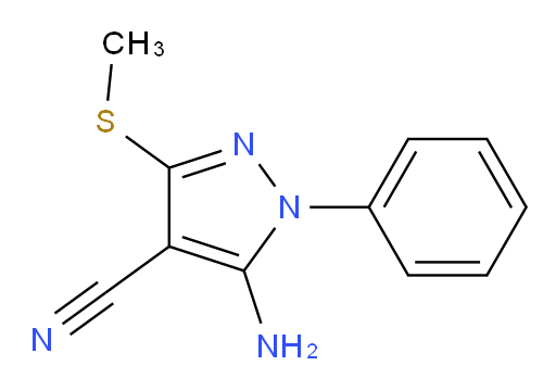 5-amino-3-(methylsulfanyl)-1-phenyl-1H-pyrazole-4-carbonitrile