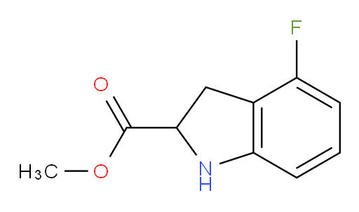 methyl 4-fluoro-2,3-dihydro-1H-indole-2-carboxylate