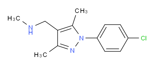 {[1-(4-chlorophenyl)-3,5-dimethyl-1H-pyrazol-4-yl]methyl}(methyl)amine