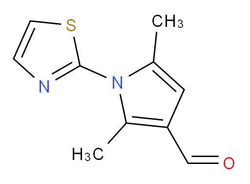 2,5-dimethyl-1-(1,3-thiazol-2-yl)-1H-pyrrole-3-carbaldehyde