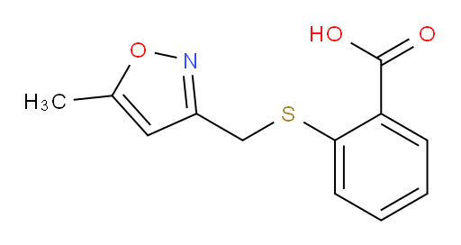 2-{[(5-methyl-1,2-oxazol-3-yl)methyl]sulfanyl}benzoic acid