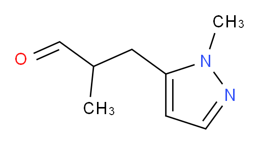 2-methyl-3-(1-methyl-1H-pyrazol-5-yl)propanal