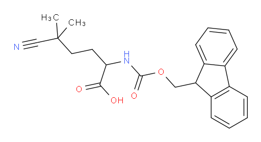 5-cyano-2-({[(9H-fluoren-9-yl)methoxy]carbonyl}amino)-5,5-dimethylpentanoic acid