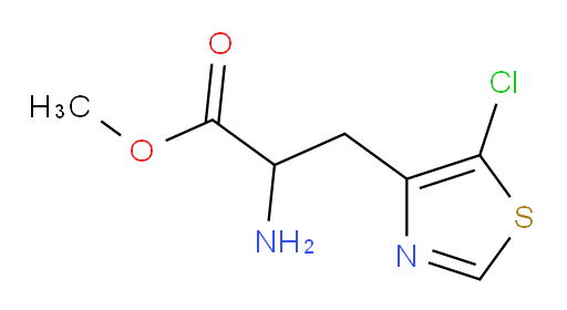 methyl 2-amino-3-(5-chloro-1,3-thiazol-4-yl)propanoate