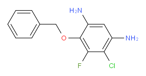 4-(benzyloxy)-6-chloro-5-fluorobenzene-1,3-diamine