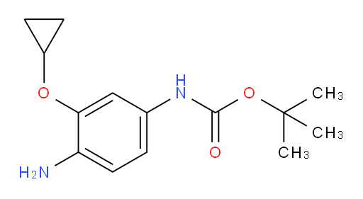 tert-butyl N-(4-amino-3-cyclopropoxyphenyl)carbamate