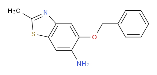 5-(benzyloxy)-2-methyl-1,3-benzothiazol-6-amine