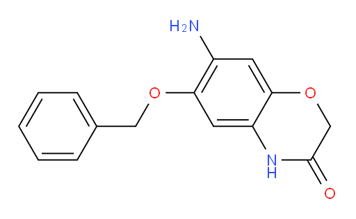 7-amino-6-(benzyloxy)-3,4-dihydro-2H-1,4-benzoxazin-3-one