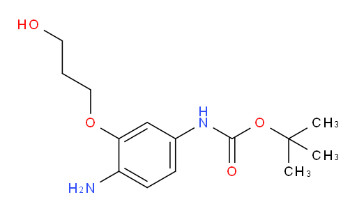 tert-butyl N-[4-amino-3-(3-hydroxypropoxy)phenyl]carbamate