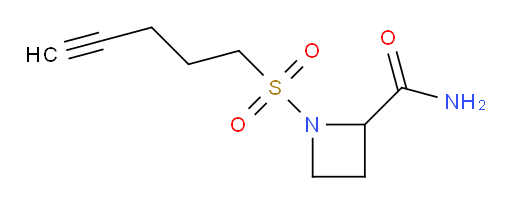 1-(pent-4-yne-1-sulfonyl)azetidine-2-carboxamide