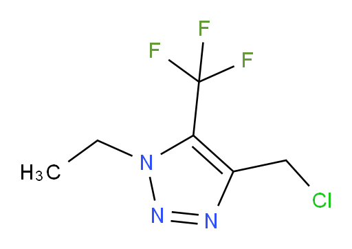 4-(chloromethyl)-1-ethyl-5-(trifluoromethyl)-1H-1,2,3-triazole
