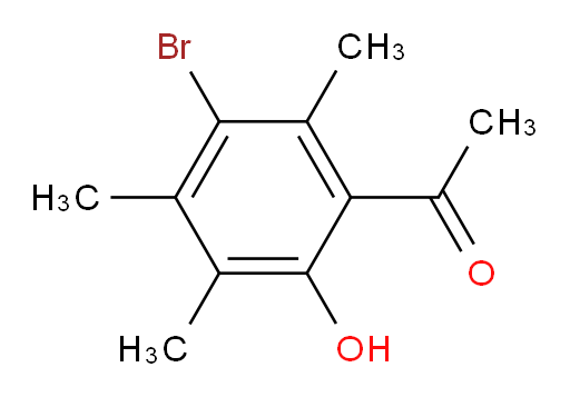 1-(3-bromo-6-hydroxy-2,4,5-trimethylphenyl)ethan-1-one
