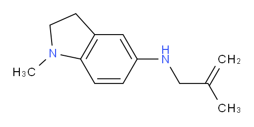 1-methyl-N-(2-methylprop-2-en-1-yl)-2,3-dihydro-1H-indol-5-amine