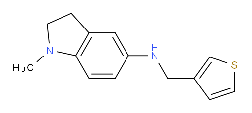 1-methyl-N-[(thiophen-3-yl)methyl]-2,3-dihydro-1H-indol-5-amine