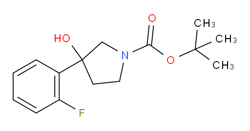 tert-butyl 3-(2-fluorophenyl)-3-hydroxypyrrolidine-1-carboxylate