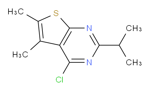 4-chloro-5,6-dimethyl-2-(propan-2-yl)thieno[2,3-d]pyrimidine