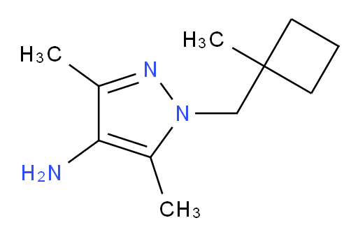 3,5-dimethyl-1-[(1-methylcyclobutyl)methyl]-1H-pyrazol-4-amine