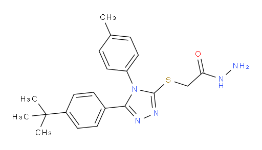 2-{[5-(4-tert-butylphenyl)-4-(4-methylphenyl)-4H-1,2,4-triazol-3-yl]sulfanyl}acetohydrazide