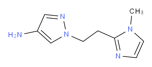 1-[2-(1-methyl-1H-imidazol-2-yl)ethyl]-1H-pyrazol-4-amine