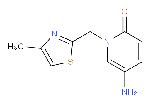 5-amino-1-[(4-methyl-1,3-thiazol-2-yl)methyl]-1,2-dihydropyridin-2-one