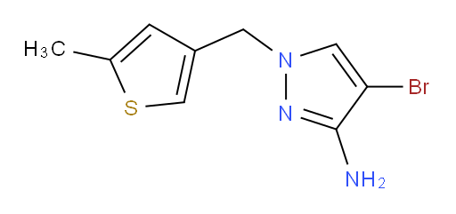 4-bromo-1-[(5-methylthiophen-3-yl)methyl]-1H-pyrazol-3-amine