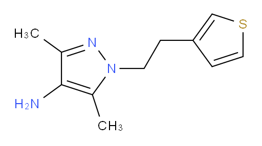 3,5-dimethyl-1-[2-(thiophen-3-yl)ethyl]-1H-pyrazol-4-amine