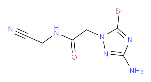 2-(3-amino-5-bromo-1H-1,2,4-triazol-1-yl)-N-(cyanomethyl)acetamide