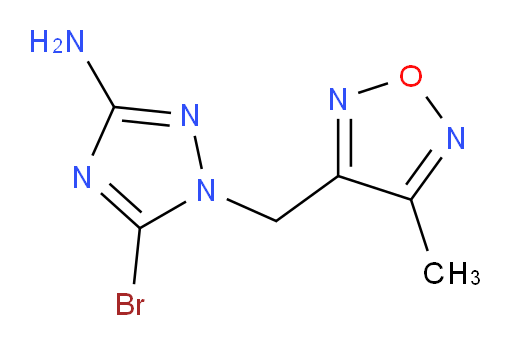 5-bromo-1-[(4-methyl-1,2,5-oxadiazol-3-yl)methyl]-1H-1,2,4-triazol-3-amine